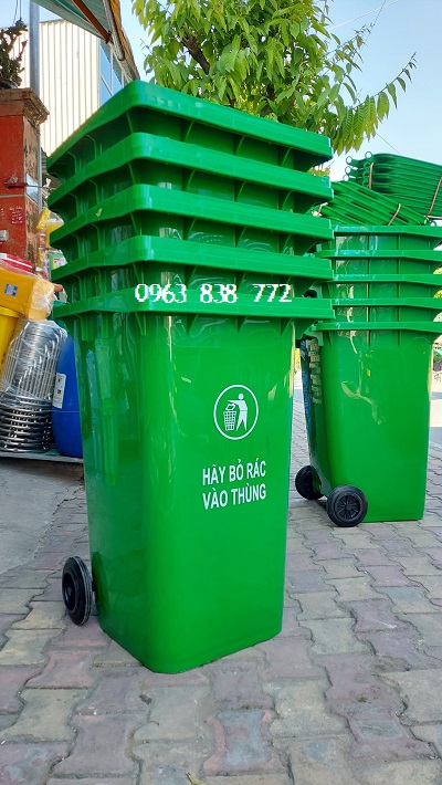 Bán thùng rác 240 lít đựng rác thải bệnh viện - trường học - khu dân cư- khu công nghiệp