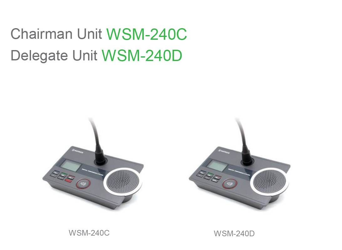 Bộ Microphone cho Chủ tọa WSM-240D