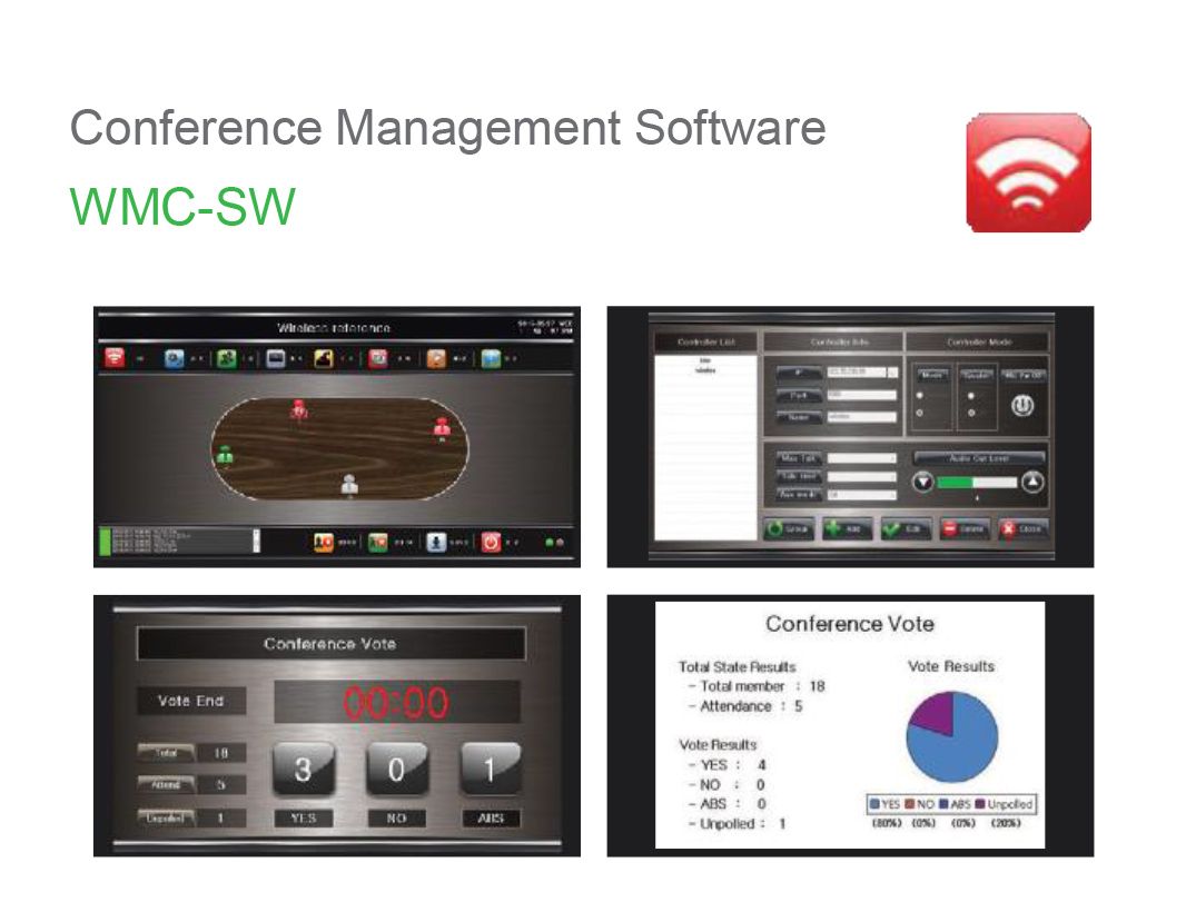 Phần mềm điều khiển hệ thống hội thảo không dây kỹ thuật số WMC-SW