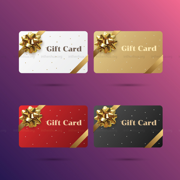 Thẻ Gift Card- In thẻ nhựa theo yêu cầu