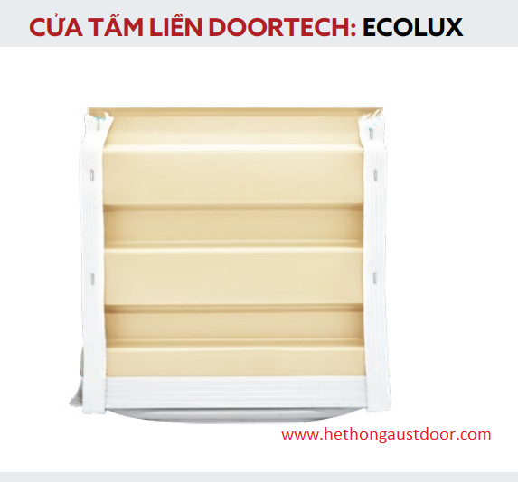 Cửa cuốn tấm liền Doortech Ecolux EL - Dày 0.4̀5mm ±5%, Z60