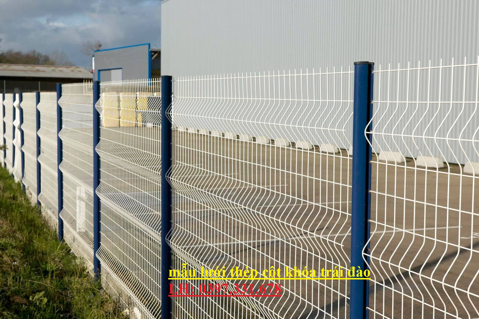 Hàng rào lưới thép, hàng rào phi 5 A(50x200) mạ kẽm, sơn tĩnh điện