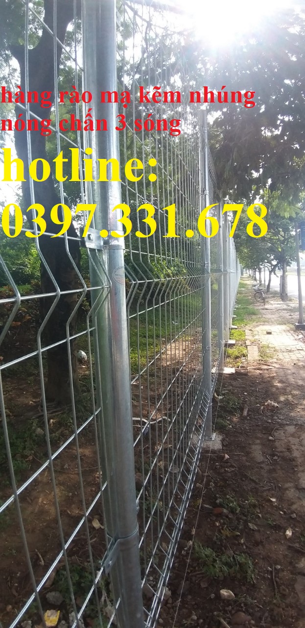 Hàng rào mạ kẽm nhúng nóng phi 5 ô 100x200 sản xuất tại Hà Nội
