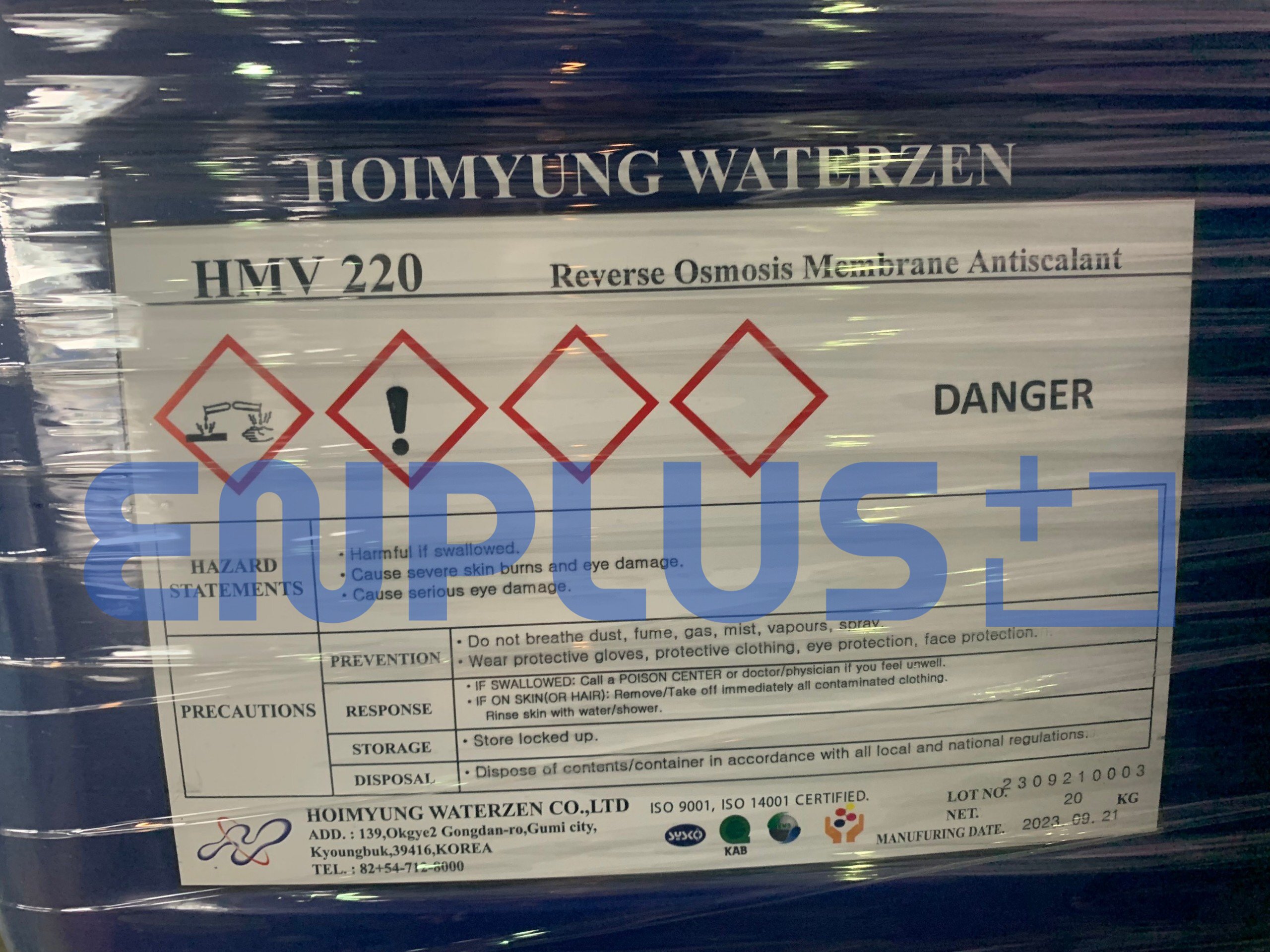 Hóa chất chống cáu cặn vô cơ màng RO – HMV 220