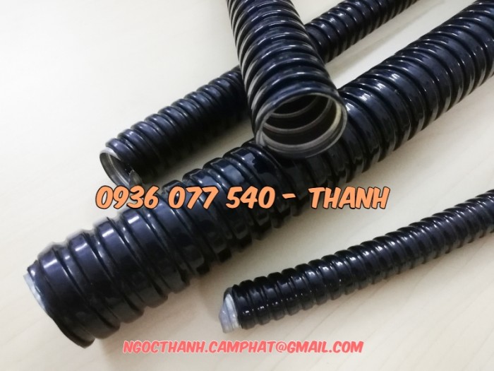 Ống ruột gà lõi thép bọc nhựa PVC- Ống ruột gà 3/8 , phi 16