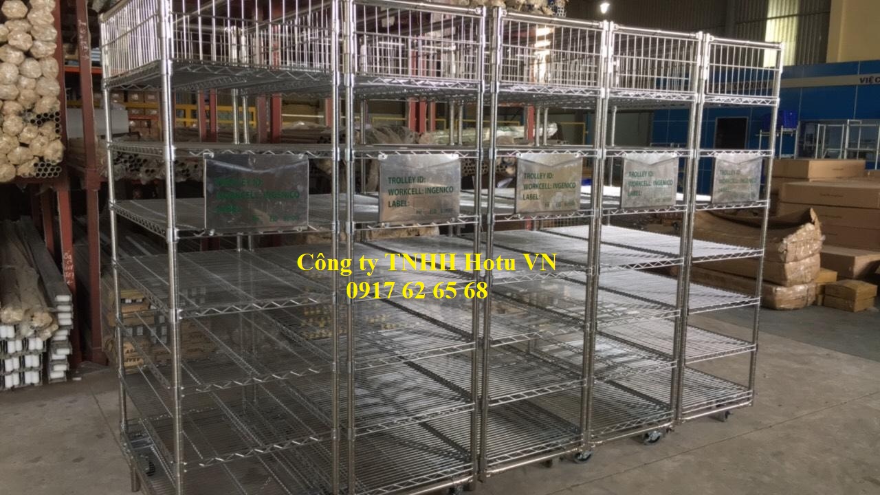Kệ  kho hàng lưới inox