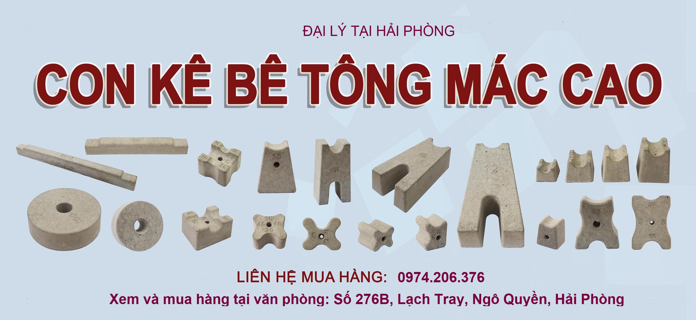 Con kê bê tông mác cao tại Hải Phòng