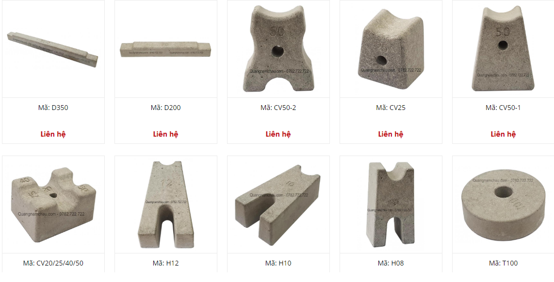 Tác dụng của con kê bê tông trong thi công