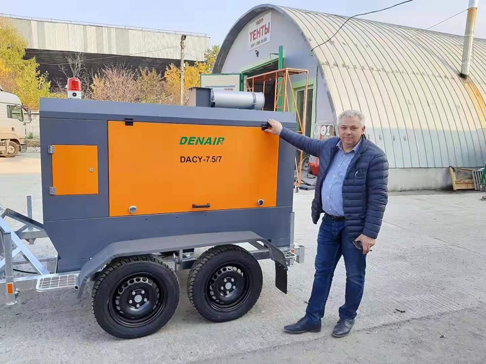 Máy nén khí trục vít di động