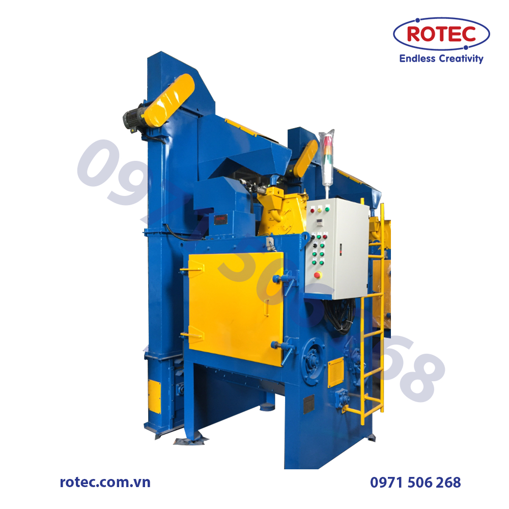 Máy phun bi băng tải cuốn