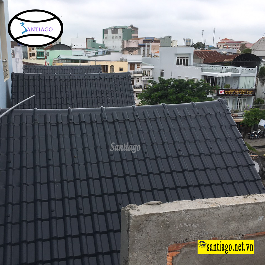 Ngói nhựa PVC ASA Santiago- Siêu bền chống nóng chống ồn giá rẻ