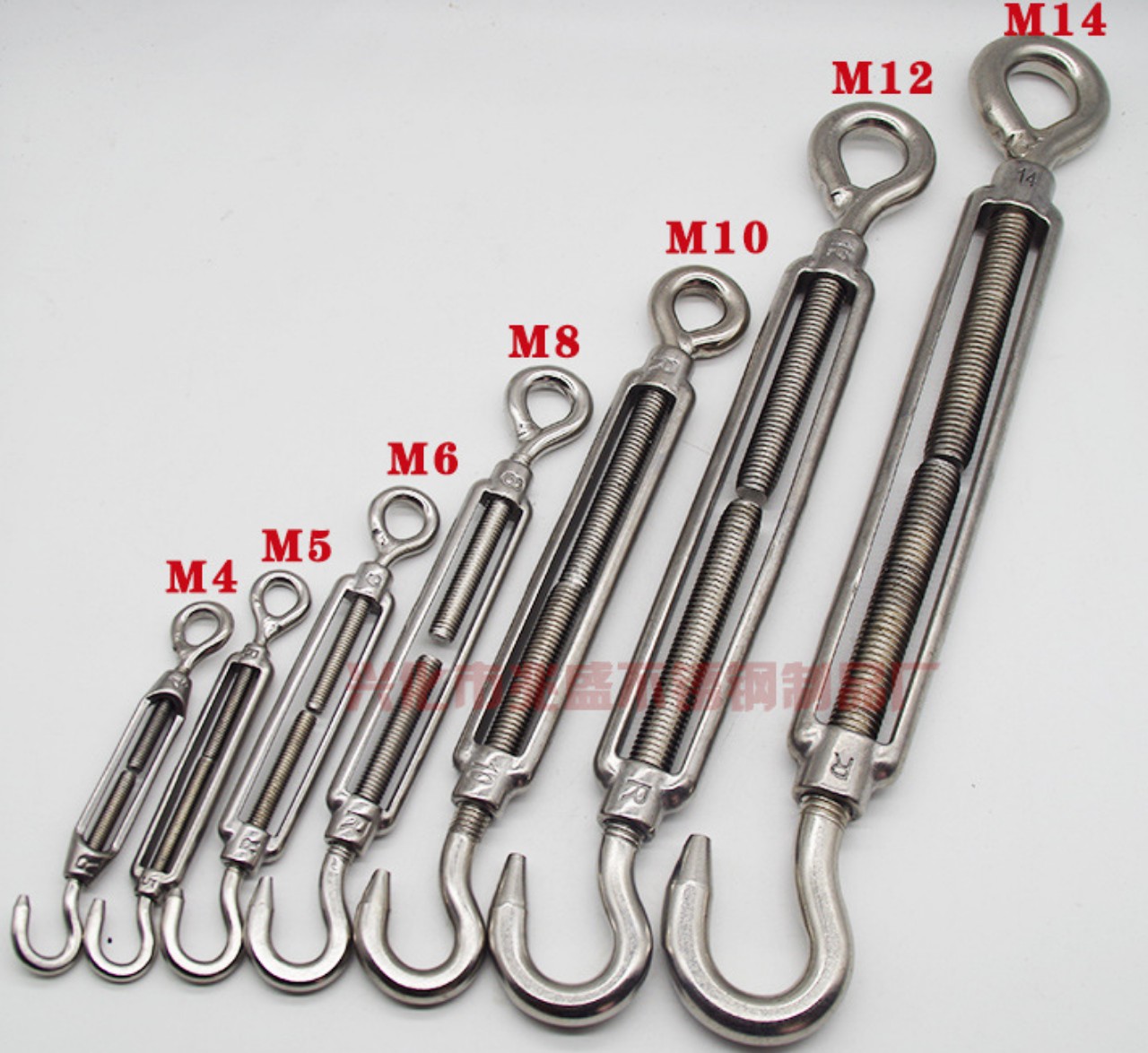 Mã ní, tăng đơ inox 304