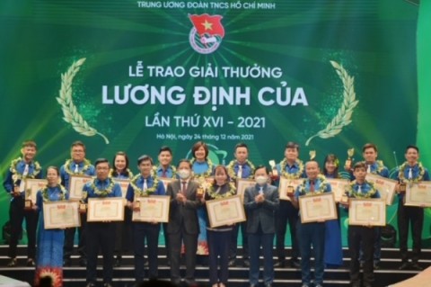 57 nhà nông trẻ xuất sắc toàn quốc nhận giải thưởng Lương Định Của