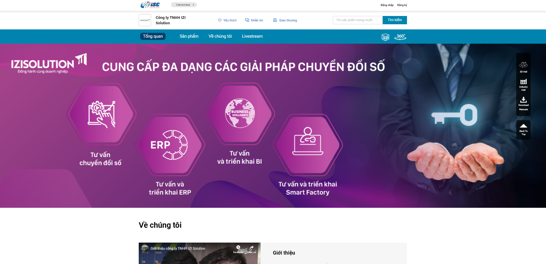 triển lãm chuyển đổi số trong sản xuất và kinh doanh