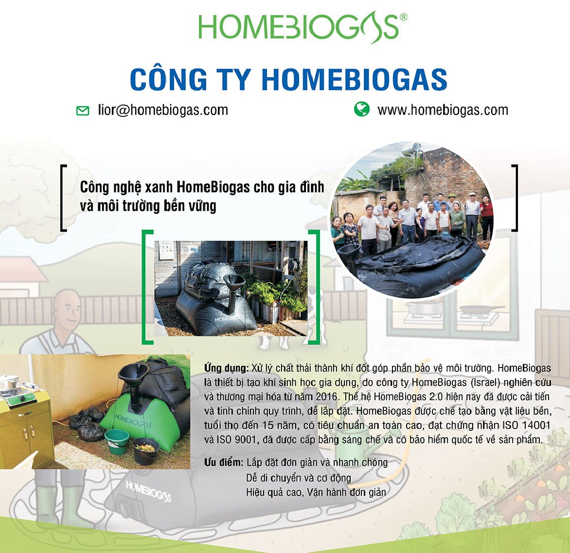 Công ty Home biogas_israel