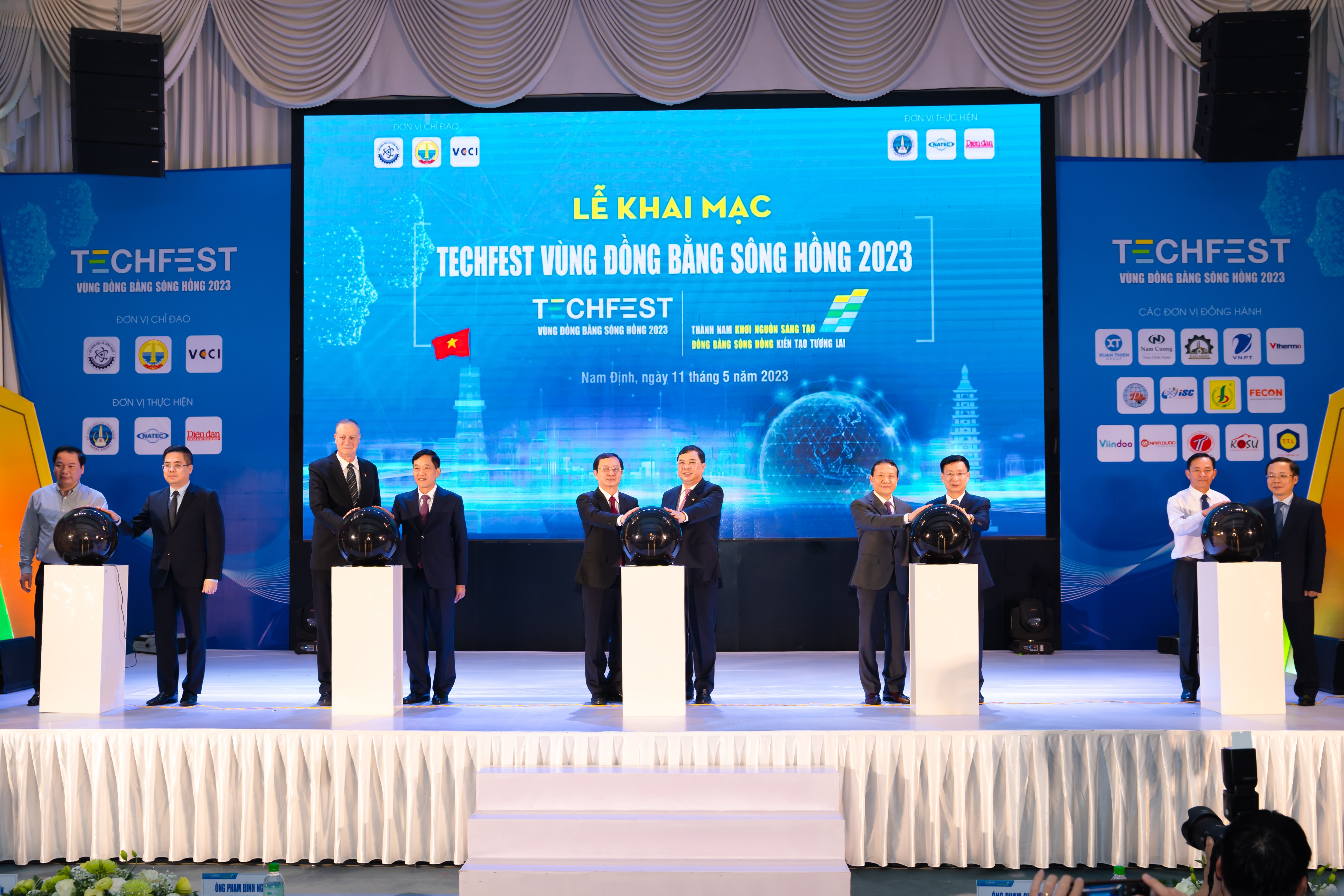 Khai mạc Ngày hội Khởi nghiệp đổi mới và sáng tạo vùng Đồng bằng sông Hồng 2023 (Techfest Vùng ĐBSH 2023)