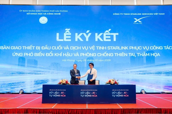 Hải Phòng triển khai Internet vệ tinh Starlink tại các đặc khu biển, đảo