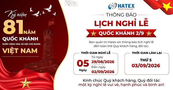 Thông báo lịch nghỉ lễ 2/9