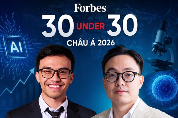 Hai tài năng trẻ Việt Nam được vinh danh trong Forbes 30 Under 30 Asia 2026