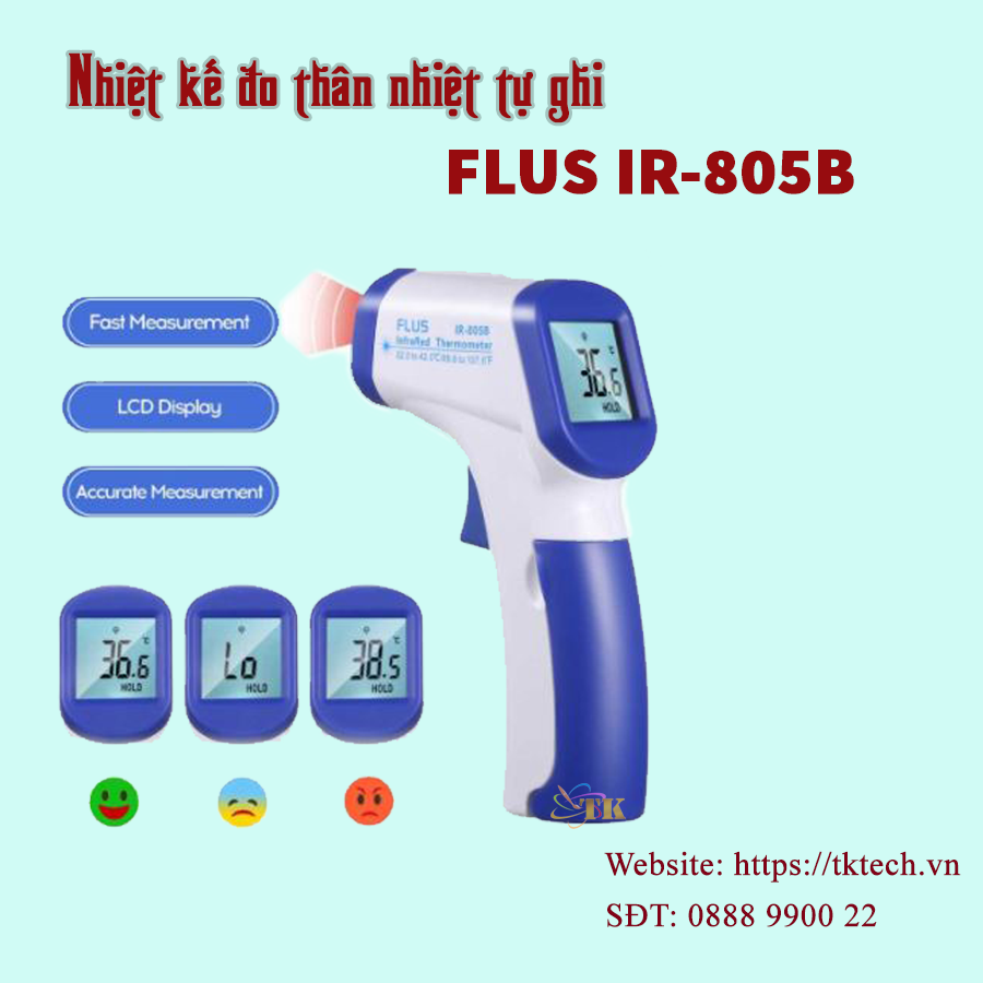 máy đo nhiệt độ thân nhiệt hồng ngoại FLUS IR-805B