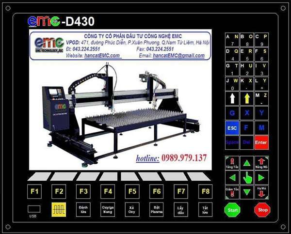 máy cắt CNC Plasma hoa văn kim loại EMC- 2000