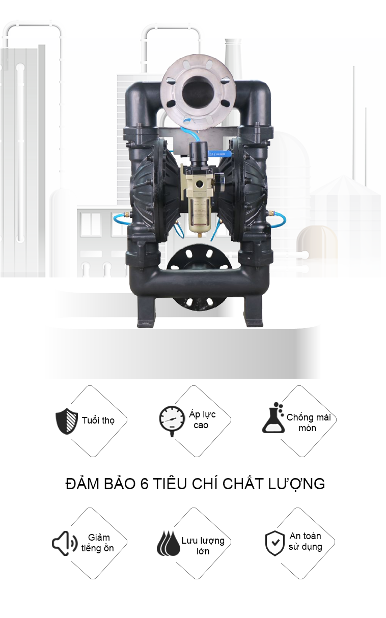 Máy bơm bột GODO bơm bột mịn chất lượng cao