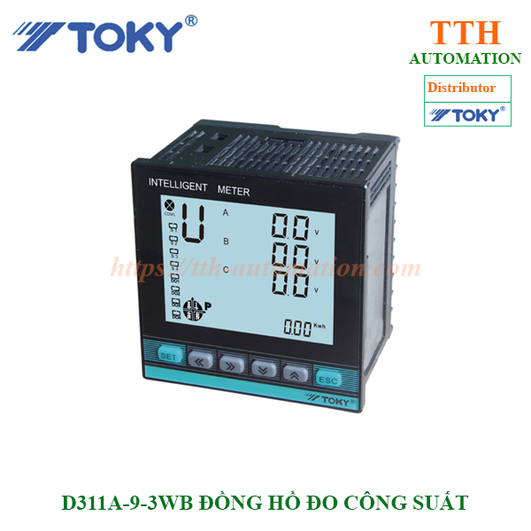 D311A-9-3WB Đồng hồ đo công suất TOKY
