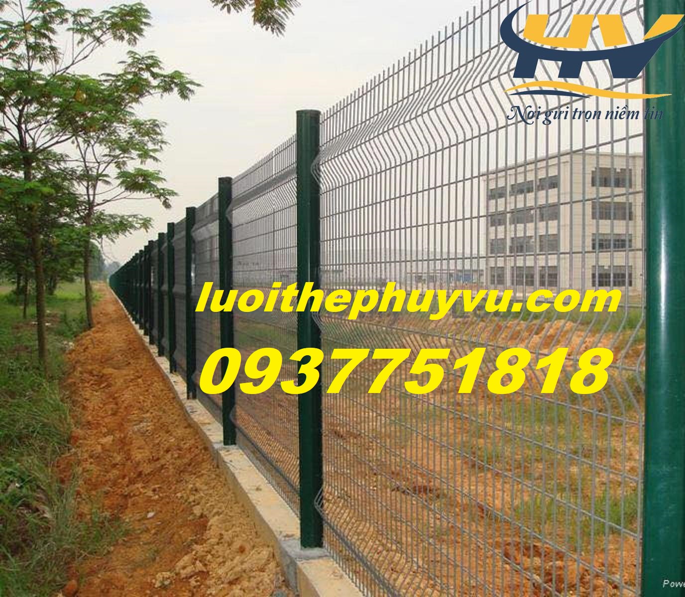 Lưới hàng rào bảo vệ nhà máy