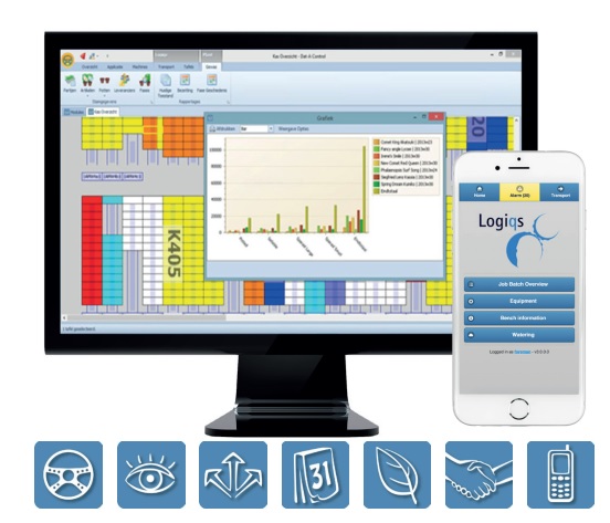 Phần mềm đăng ký và kiểm soát nhà kính Logiqs Dat-A-Control