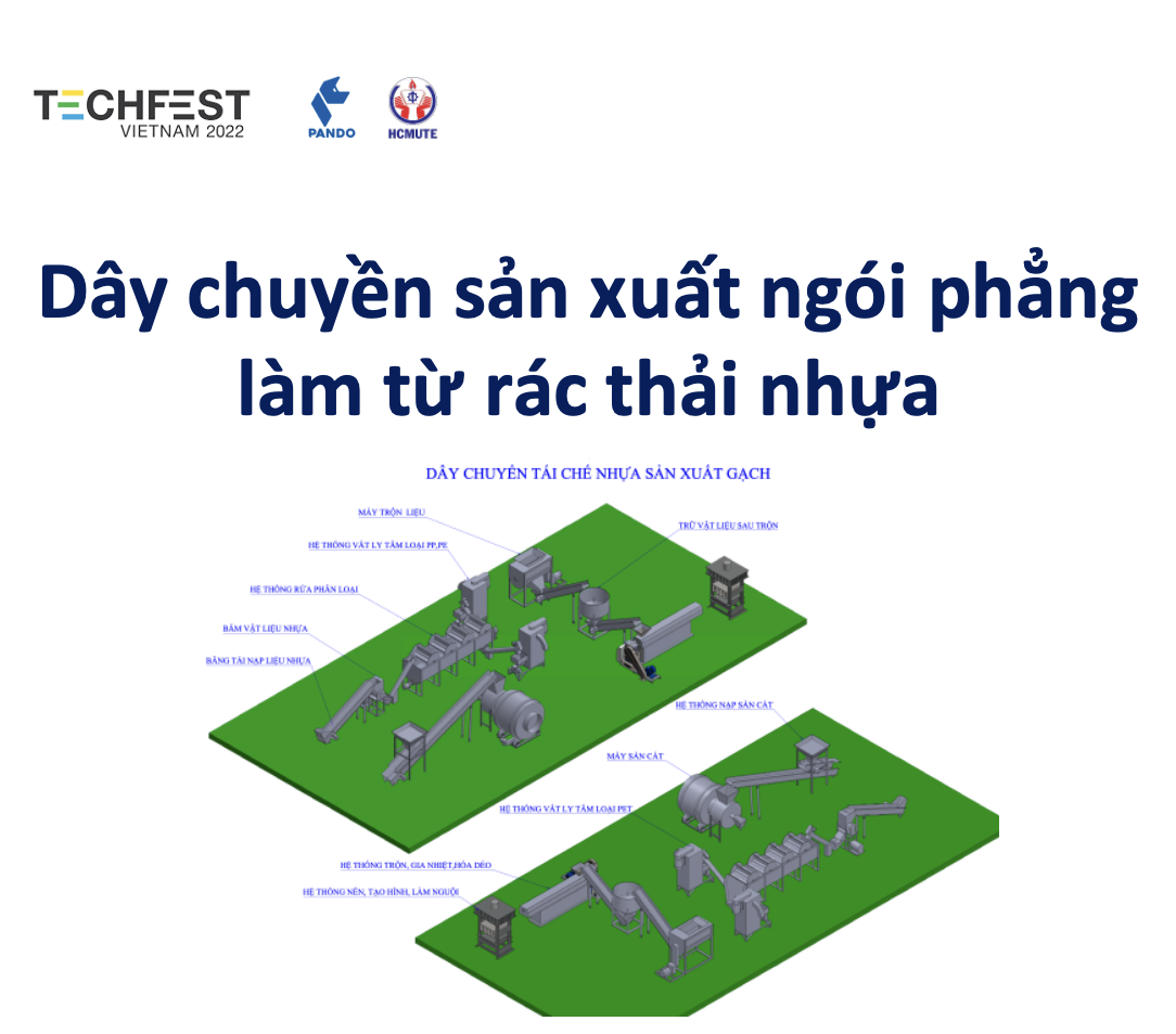 Hệ thống sản xuất ngói từ rác thải nhựa