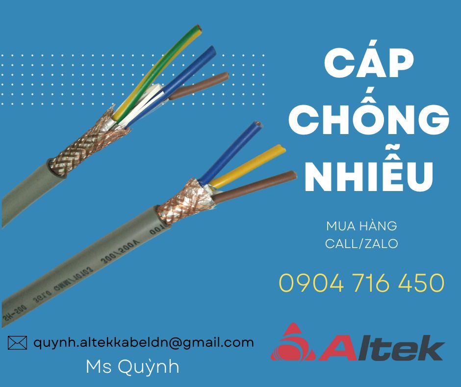 Dây cáp điều khiển chống nhiễu 3 lõi