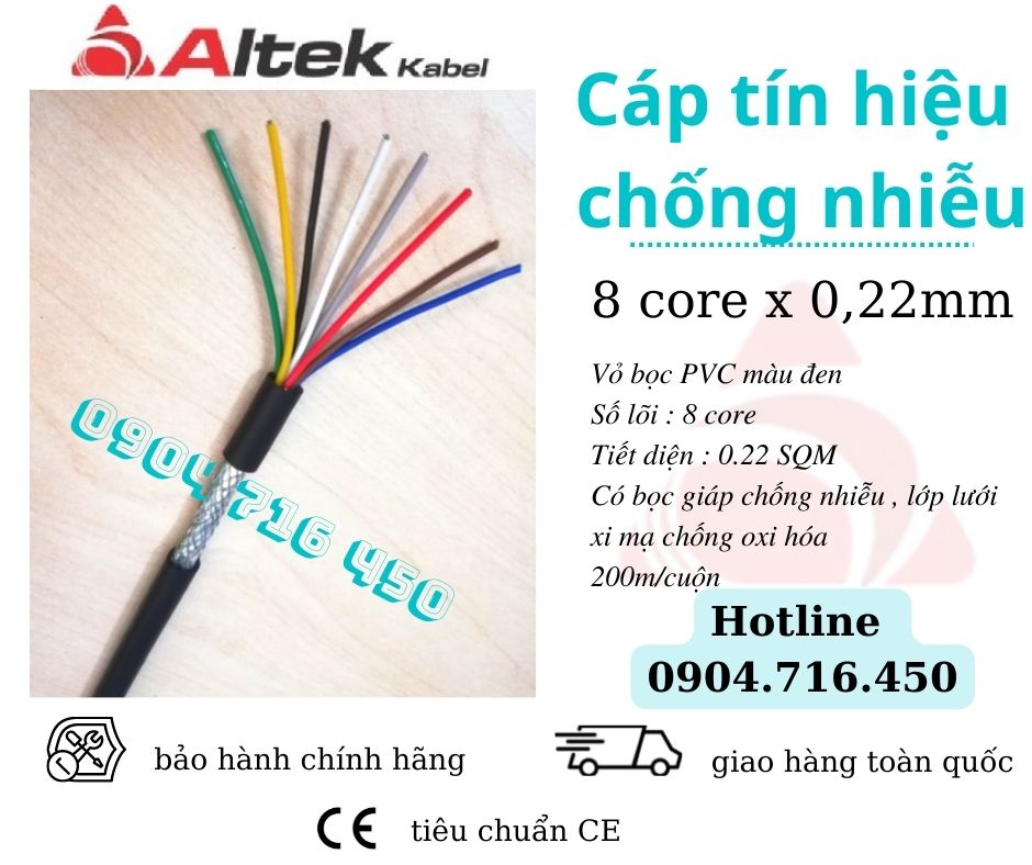 Cáp tín hiệu bọc lưới chống nhiễu Altek Kabel