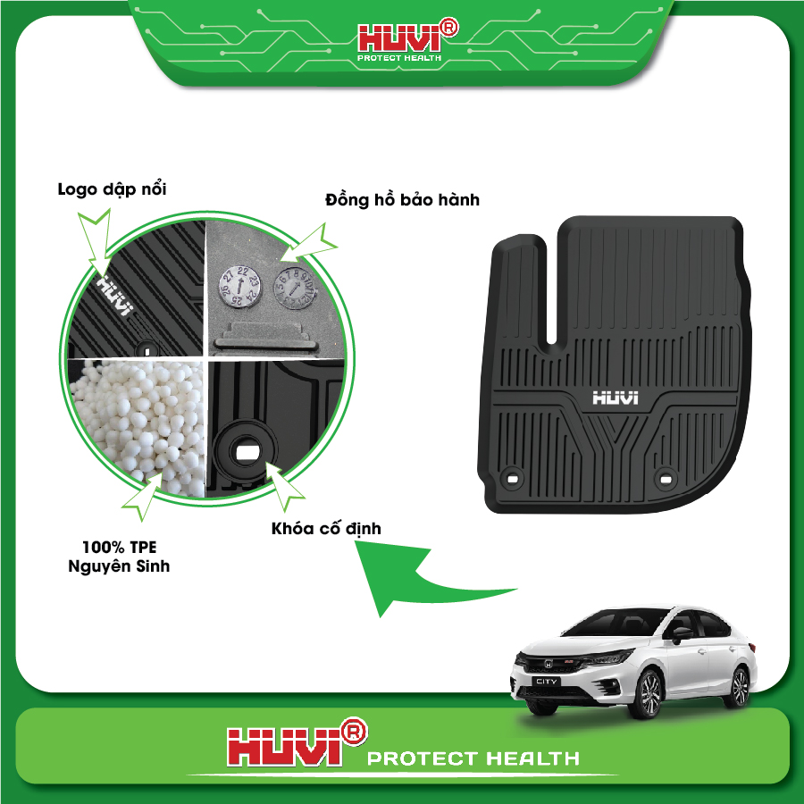 Thảm lót sàn ô tô Honda City 2021 2D