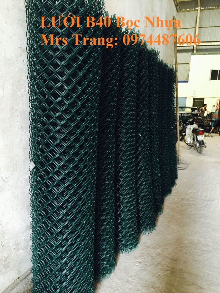 Lưới b40 bọc nhựa , giá lưới b40 bọc nhựa, lưới b40 bọc nhựa làm hàng rào