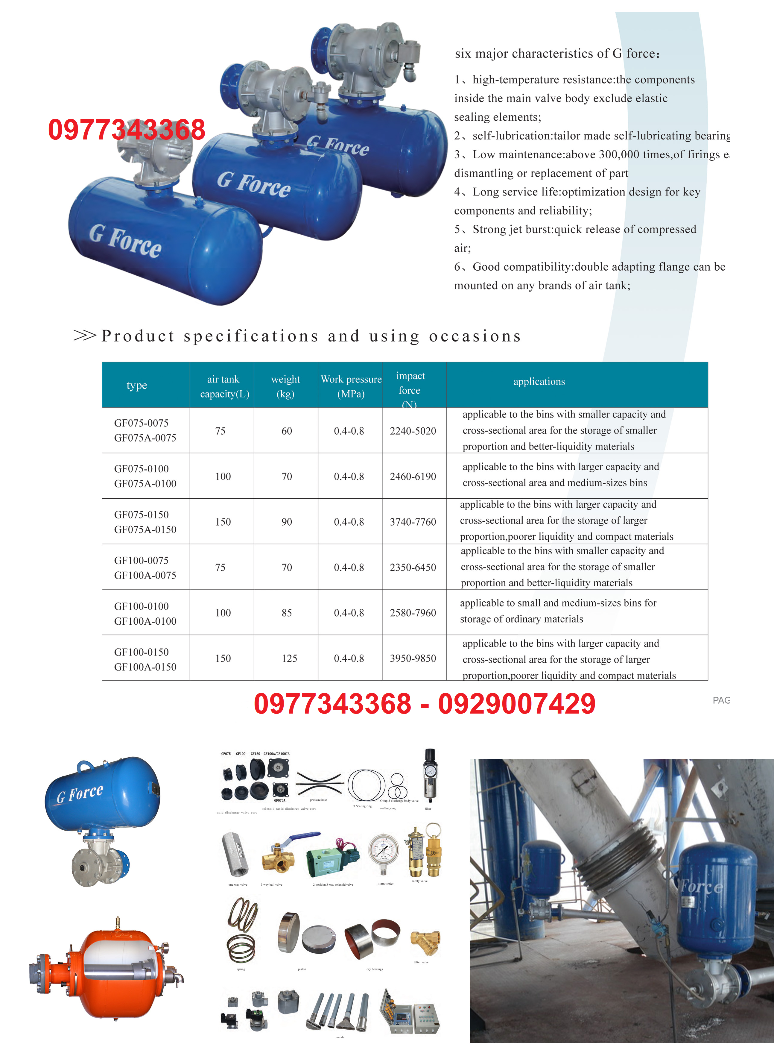 Súng bắn khí- Bình tích áp khí Air cannon G Force GF100-0075