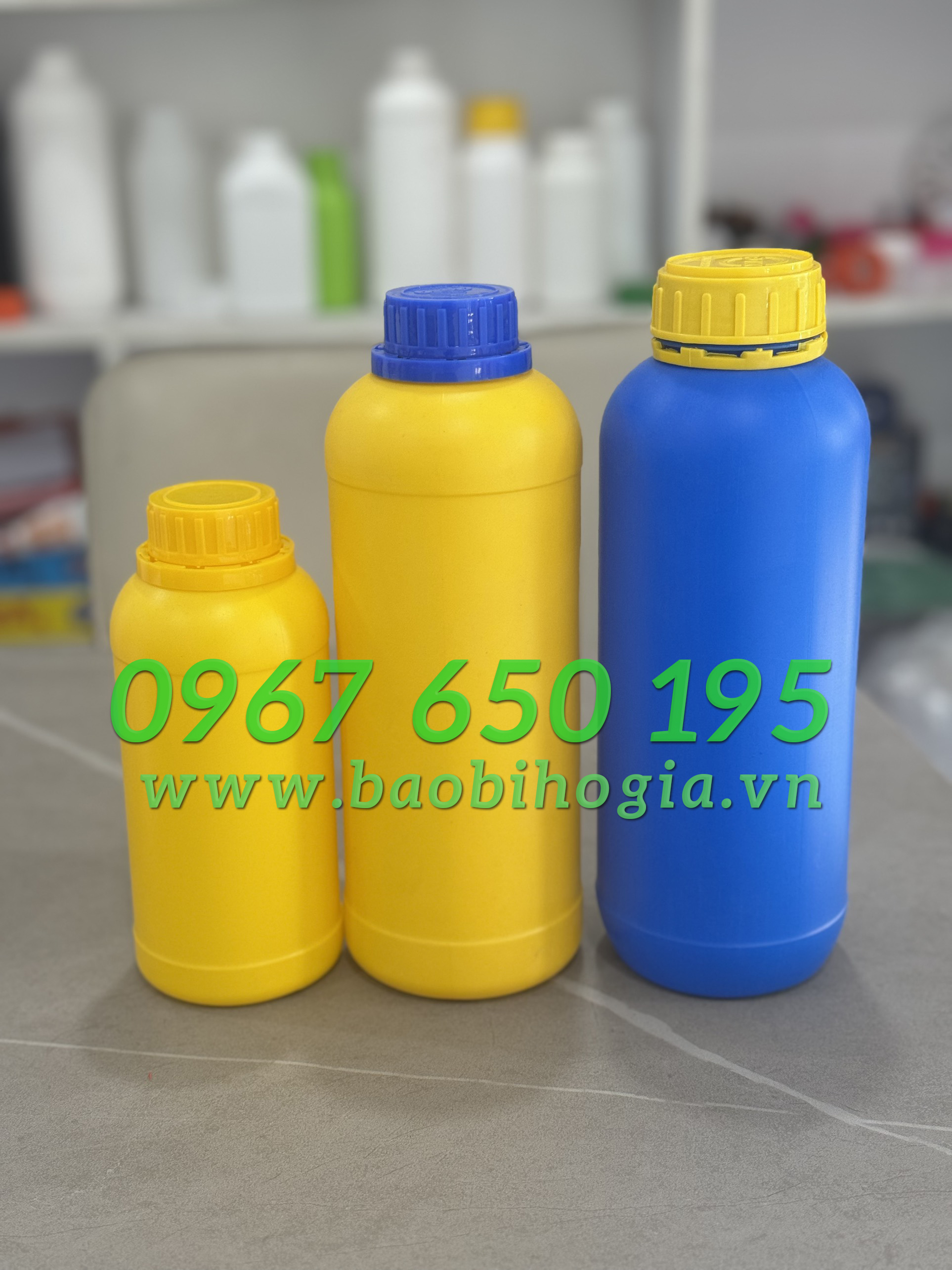 Chai nhựa 1000ml đựng hóa chất , chai nhựa 500ml, chai nhựa 250ml