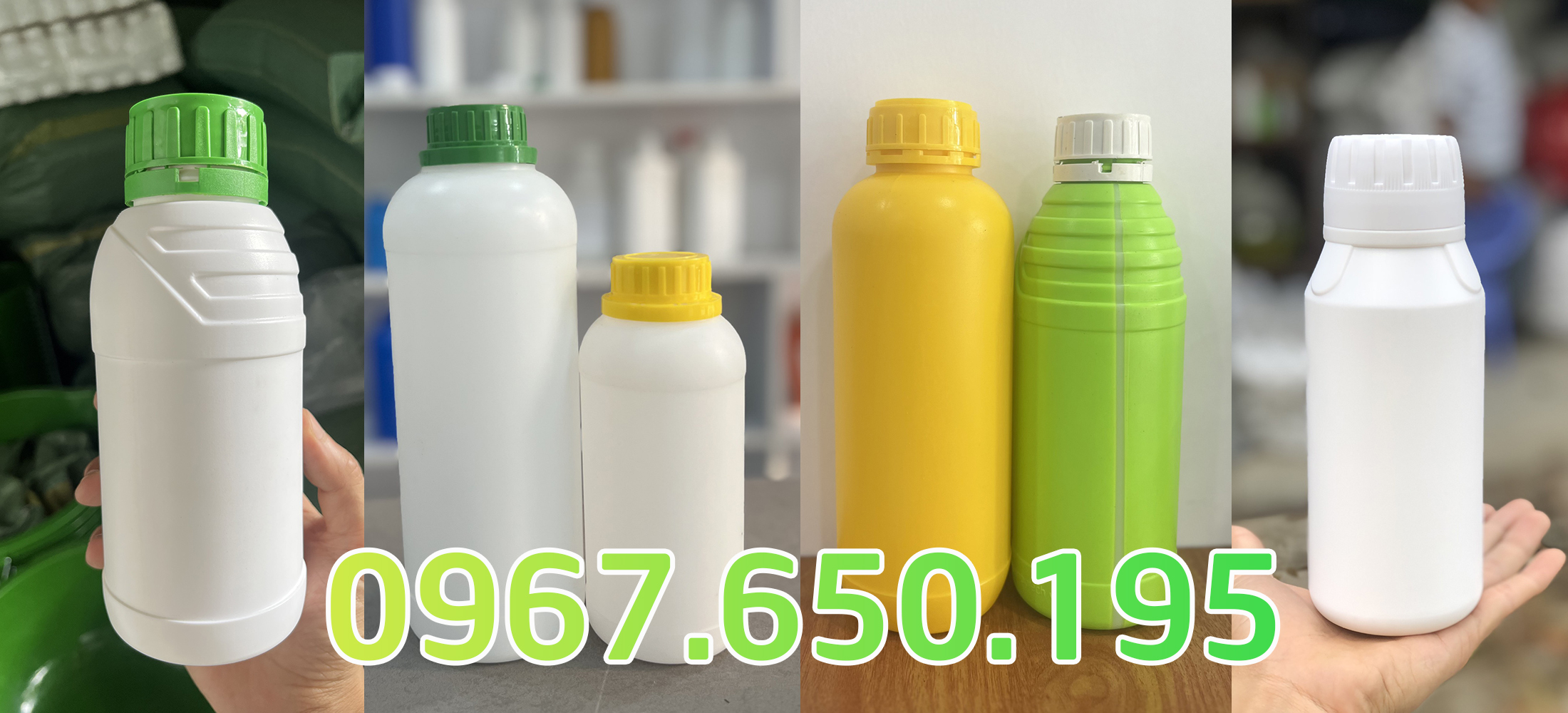 Chai nhựa HDPE, chai 1lit, chai 500ml, chai 250ml