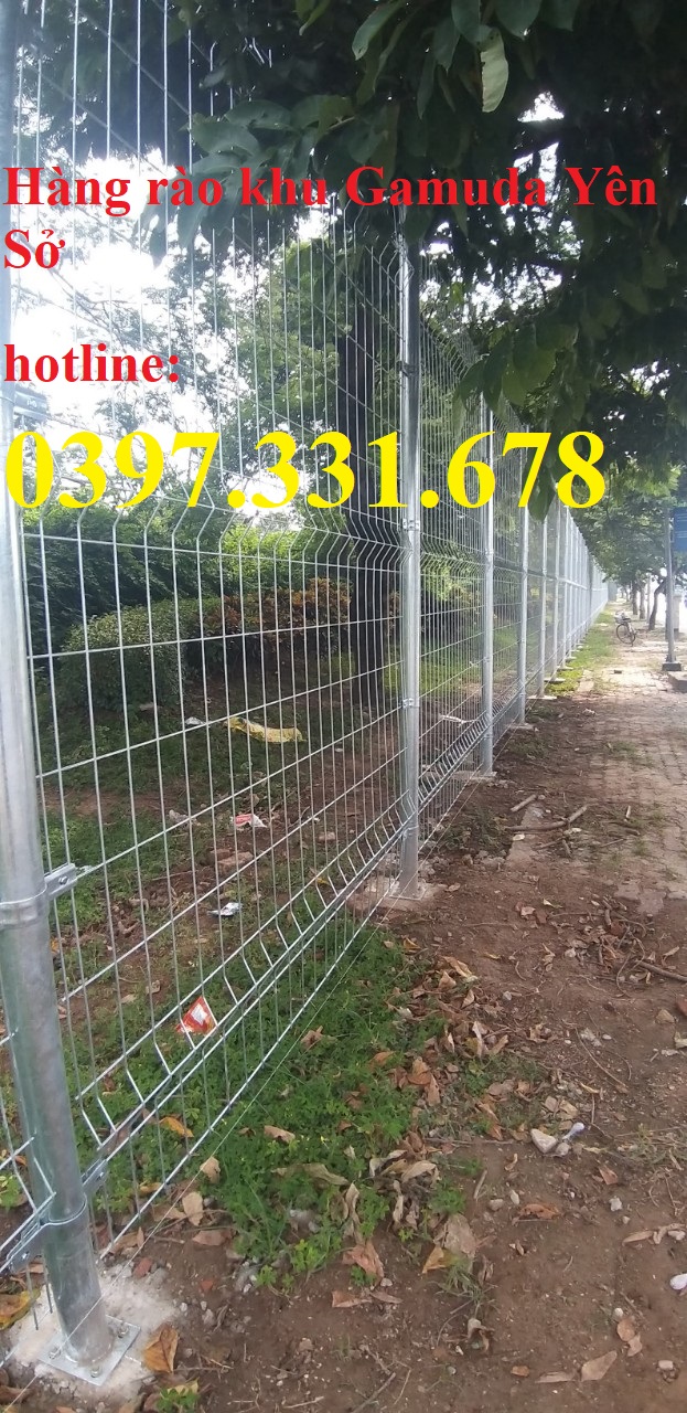 Hàng rào lưới thép, hàng rào phi 5 A(50x200) mạ kẽm, sơn tĩnh điện
