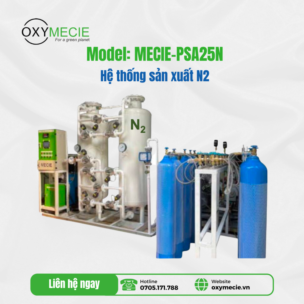 Hệ thống sản xuất Nitơ MECIE-PSA25N