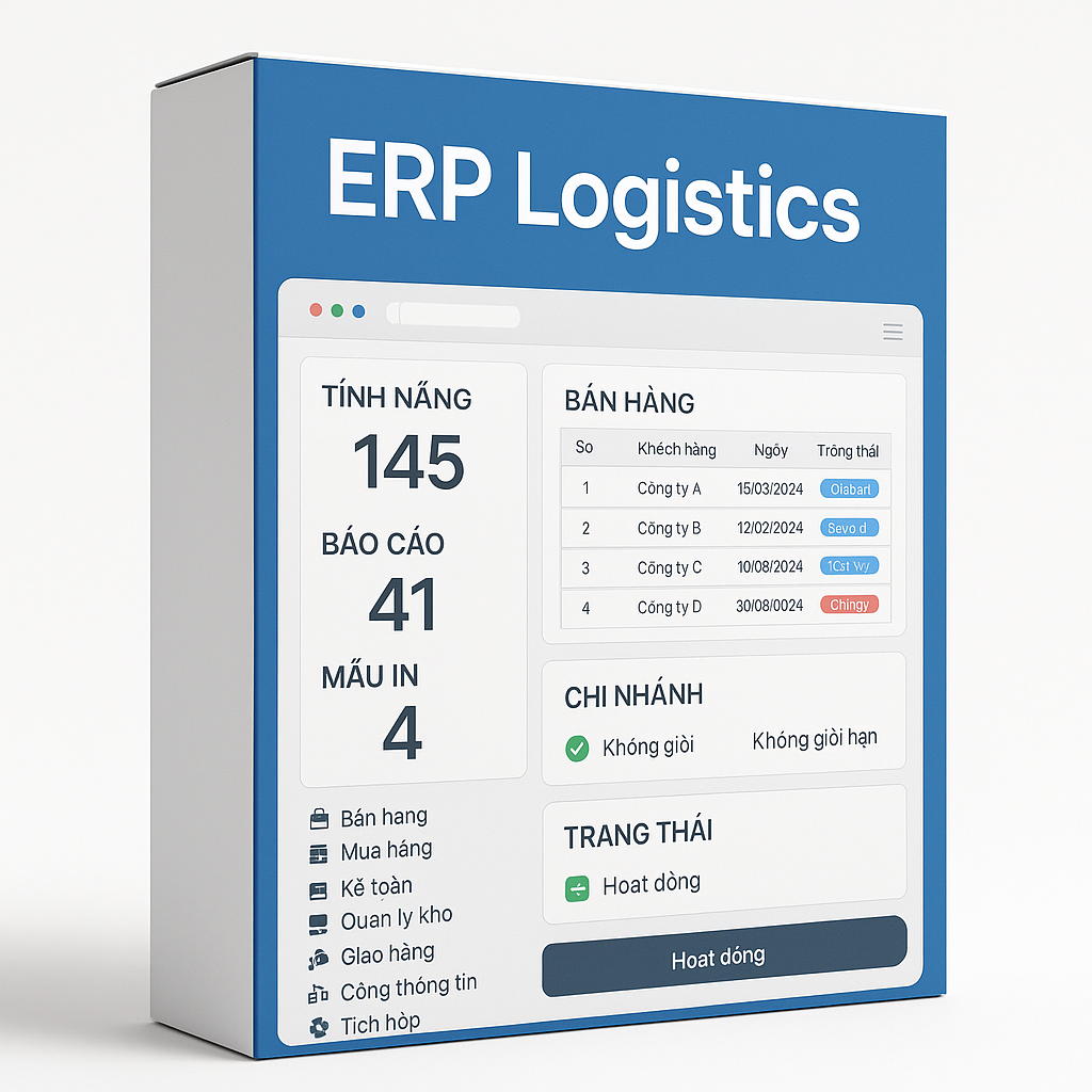 Phần mềm ERP doanh nghiệp Logistics