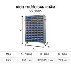 Tủ đựng linh kiện điện tử 180 ngăn Hàn Quốc GV-1000A