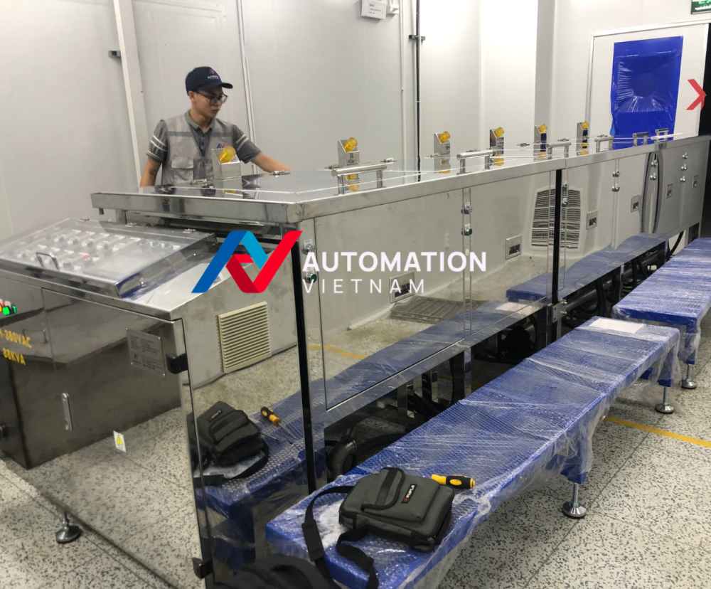 Máy rửa siêu âm công nghiệp 6 bể