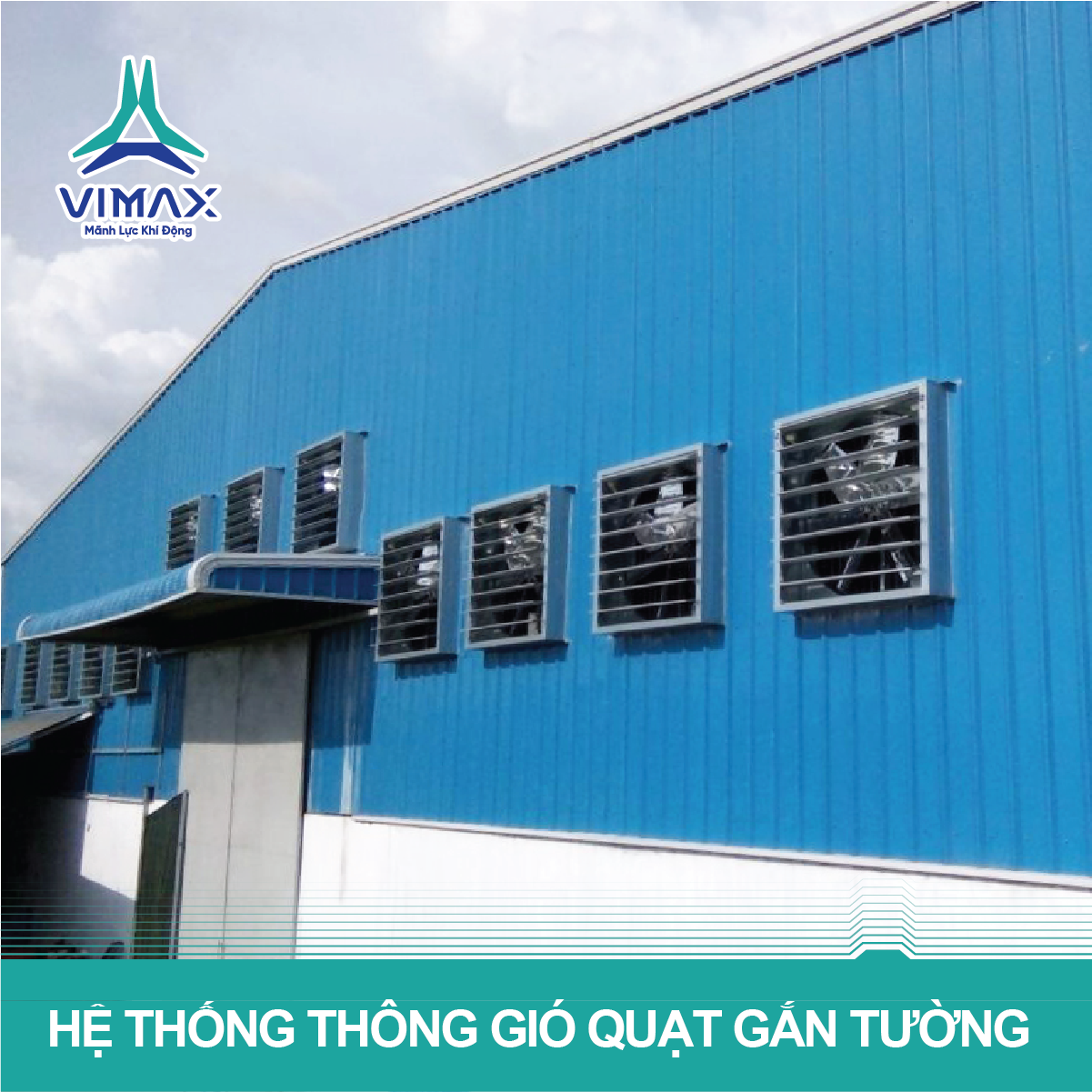 Hệ thống thông gió quạt gắn tường