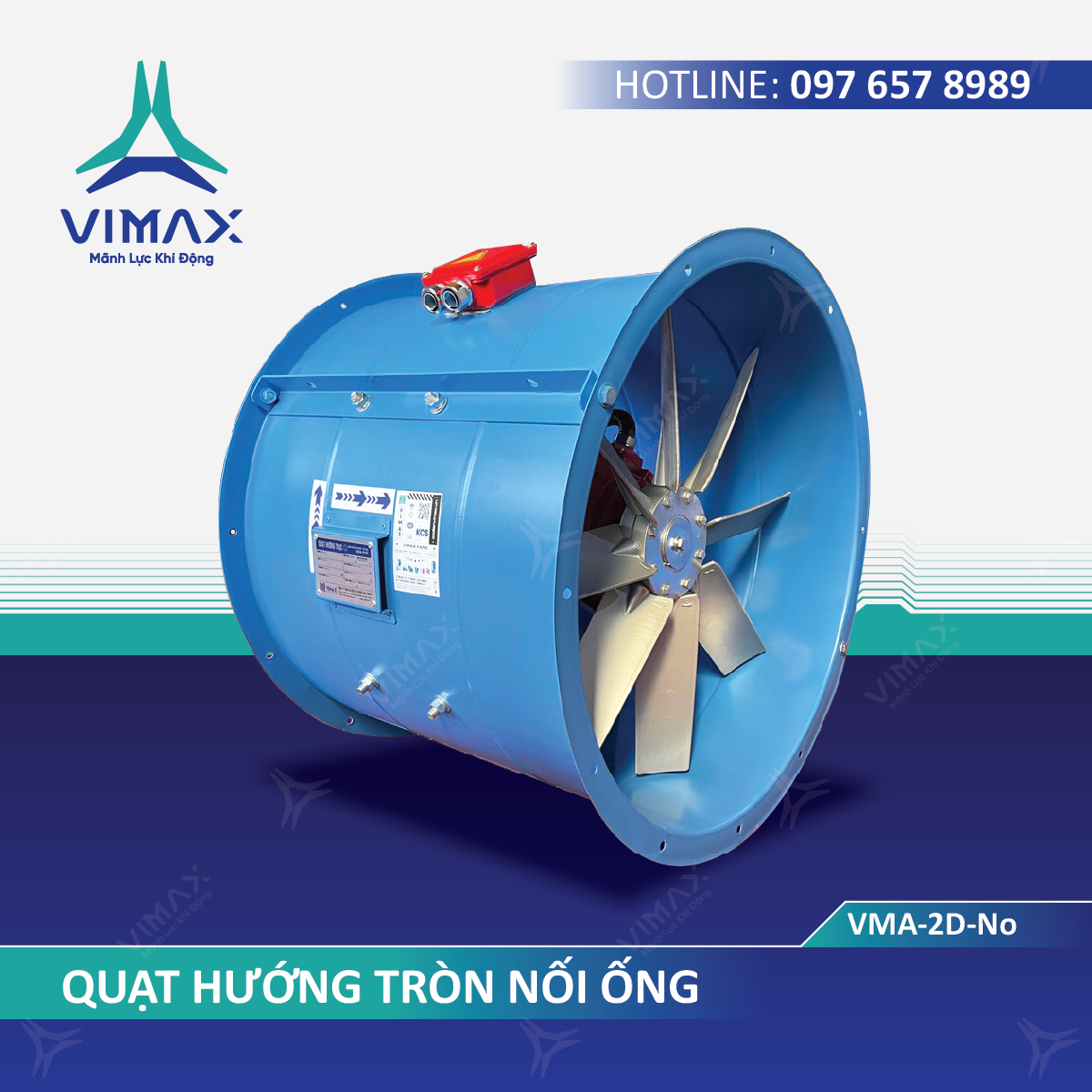 Quạt hướng trục tròn nối ống VIMAX -2D-No