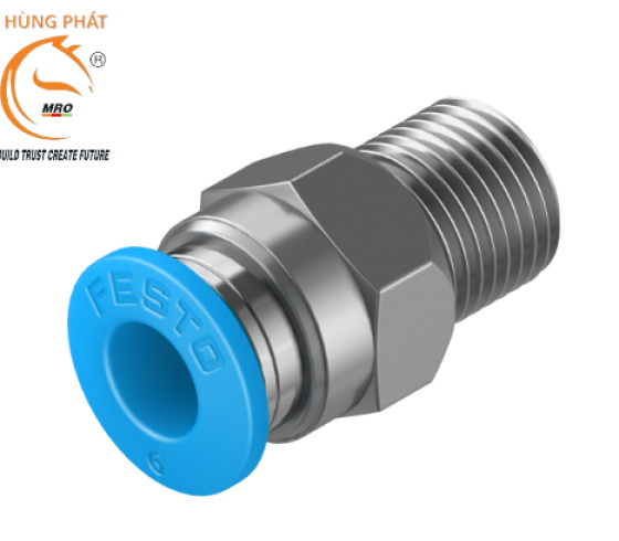 Đầu nối ren khí - QS-1/8-6 - Festo