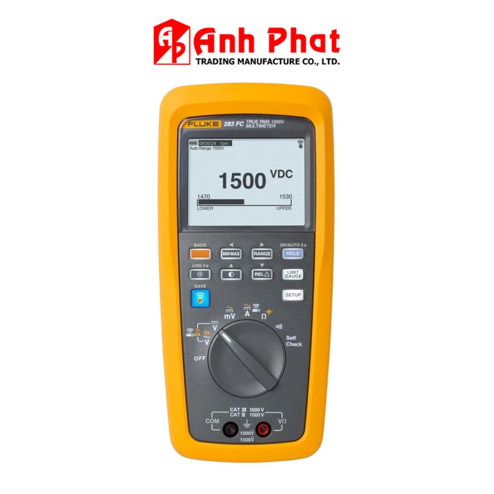 Đồng hồ vạn năng FLUKE 283 FC True-RMS đo năng lượng mặt trời