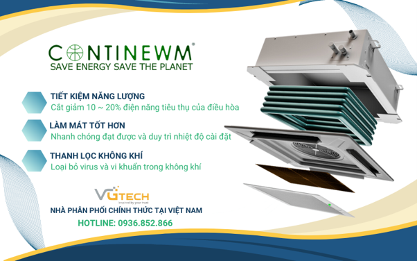 Giải pháp tiết kiệm điện năng tiêu thụ của điều hòa không khí - Tấm Continewm