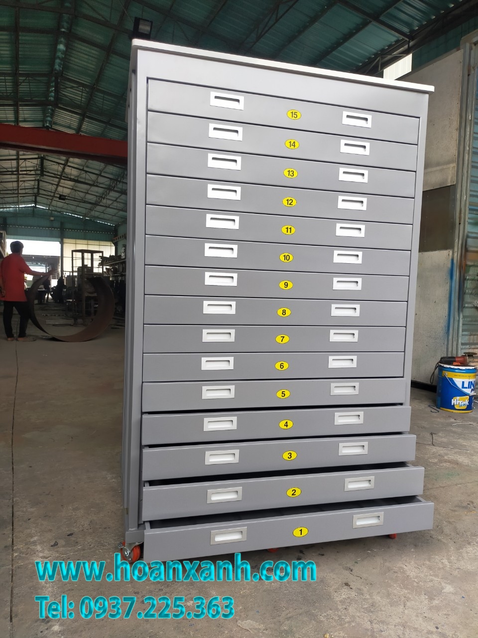 Tủ lưu bản vẽ A1 - 15 ngăn