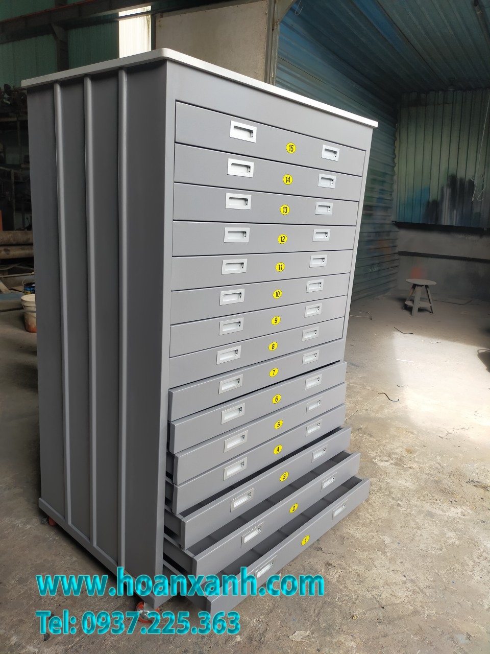 Tủ lưu bản vẽ A1 - 15 ngăn