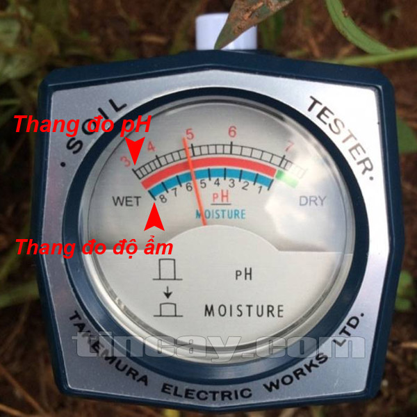 Máy đo pH và độ ẩm đất DM-15 không cần dùng điện